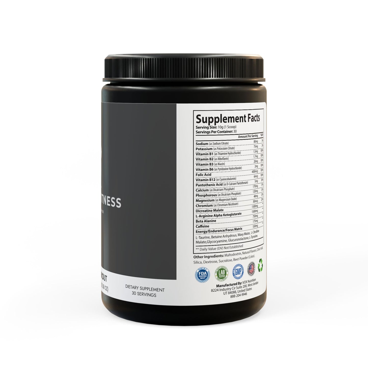 Pre-Workout Supplement, Watermelon (300g, 10.58oz)